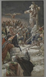 The Pardon of the Good Thief, illustrasjon fra The Life of Our Lord Jesus Christ, 1886-94 (wc over grafitt på papir) av James Jacques Joseph Tissot