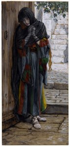Den angrende Magdalena (wc på papir) av James Jacques Joseph Tissot