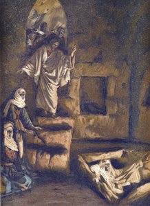 The Resurrection of Lazarus - The Resurrection of Lazarus - fra "" The Life of Our Lord Jesus Christ"" - 1899 av James Tissot - The Life of Our Lord Jesus Christ, av Jacques Joseph (Jacques Joseph) Tissot dit James Tissot (1836- 1902) av James Jacques Joseph Tissot