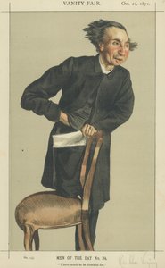 Pastor Charles Voysey (farge litho) av James Jacques Joseph Tissot