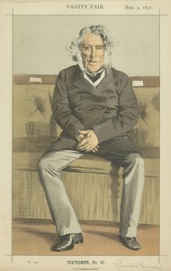The Right Hon Russell Gurney (farge litho) av James Jacques Joseph Tissot