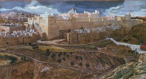 The Temple of Herodes in our Lords Time, ca. 1886-96 (gouache på papp) (se også 182200) av James Jacques Joseph Tissot