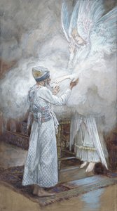 The Vision of Zacharias, illustrasjon for The Life of Christ, ca. 1886-94 (wc & gouache på papp) av James Jacques Joseph Tissot