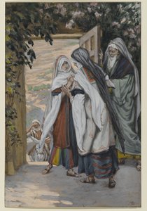 The Visitation, illustrasjon til The Life of Christ, ca. 1886-94 (wc på papir) av James Jacques Joseph Tissot
