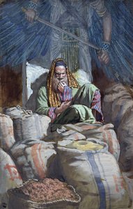 Du dåre, denne natten skal din sjel kreves av deg, illustrasjon til The Life of Christ, ca. 1886-94 (wc & gouache på papp) av James Jacques Joseph Tissot