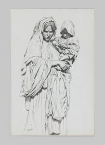 Kvinne og barn fra Jeriko, illustrasjon fra Vår Herre Jesu Kristi liv av James Jacques Joseph Tissot