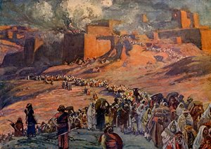 Fangenes flukt, av Tissot - Bibelen