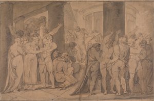 Kroppen til Lucretia utsatt for romerne av James Jefferys