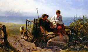 The Trysting Place (olje på lerret)