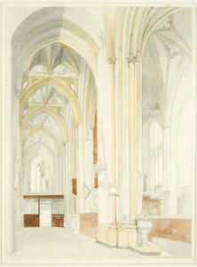 Interiør i Bristol Cathedral (uferdig)