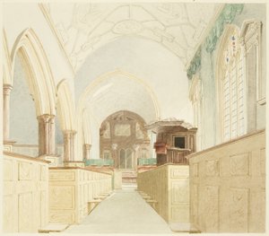 Interiør av St Mary-le-Port kirke