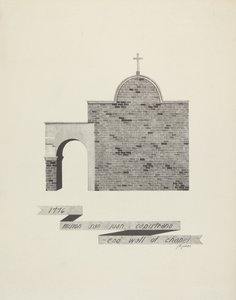 Mission St. John Capistrano - End of Chapel Wall av James Jones