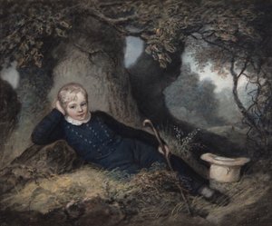 Edgeworth King, Lying Against a Tree av James Junior Sharples