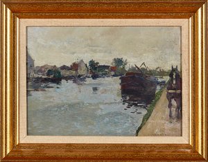 The Tow Path (olje på lerret)