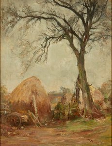 Springtime at the Farm, Currie (olje på lerret)