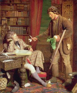 The Squire and the Gamekeeper eller The Demurrer, ca. 1860 av James Lobley