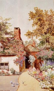 Hos Shamley Green, Surrey (akvarell) av James Matthews