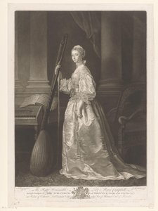 Portrett av Mary Coke The Right Honorable Lady Mary Campbell (...) (tittel på objekt)