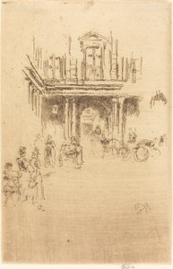 Et hjørne av Palais Royal av James Abbott McNeill Whistler