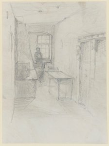 Et kjøkken på Lutzelbourg av James Abbott McNeill Whistler