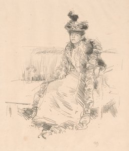 En dame som sitter av James Abbott McNeill Whistler