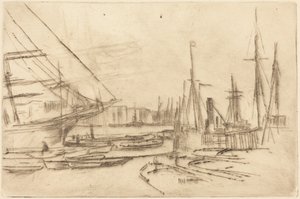 En skisse fra Billingsgate av James McNeill Whistler