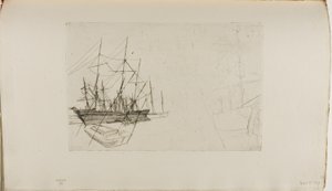 En skisse av frakt av James Abbott McNeill Whistler