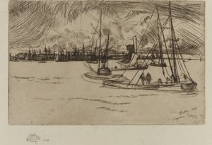 Amsterdam, from the Tolhuis   1242718   no       norwegian Successfully Translated  Original: Studie van een mannelijk naaktmodel met de hand in een stellage, van onderen gezien, in het atelier van Jacques de Lalaing Translat: Studie van een mannelijk naak av James Abbott McNeill Whistler