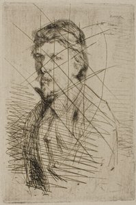 Auguste Delâtre, skriver av James McNeill Whistler