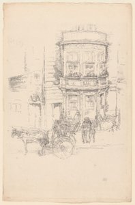 Spatele Teatrului Gaiety Norwegian av James Abbott McNeill Whistler
