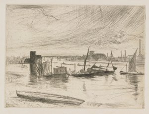 Battersea Dawn (Cadogan Pier) av James Abbott McNeill Whistler