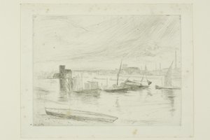Battersea Dawn (Cadogan Pier) av James Abbott McNeill Whistler