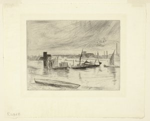Battersea Dawn (Cadogan Pier) av James Abbott McNeill Whistler