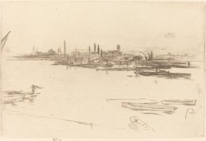 Battersea: Dawn av James Abbott McNeill Whistler