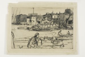 Black Lion Wharf av James Abbott McNeill Whistler