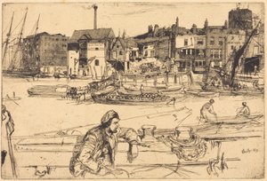 Black Lion Wharf av James McNeill Whistler
