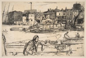 Black Lion-kaien av James McNeill Whistler