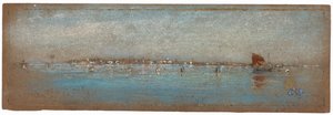 Blått og sølv – øyene, Venezia av James Abbott McNeill Whistler