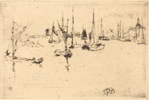 Båter, Dordrecht av James Abbott McNeill Whistler