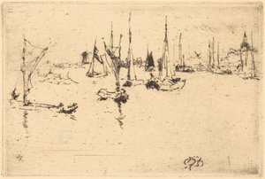Båter, Dordrecht av James McNeill Whistler