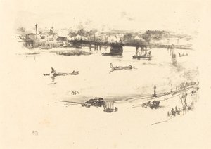 Charing Cross Railway Bridge av James Abbott McNeill Whistler