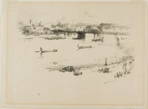 Charing Cross Railway Bridge av James Abbott McNeill Whistler
