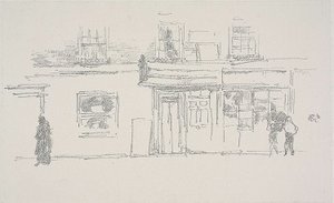 Chelsea butikker av James Abbott McNeill Whistler