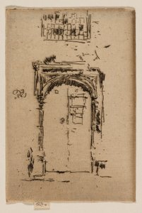 Church Doorway, Edgware Impression: Art Institute of Chicago Art Institute of Chicago (1924.659) Church Doorway, Edgware av James Abbott McNeill Whistler