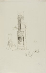 Haner og høner, Hôtel Colbert av James McNeill Whistler