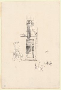 Haner og høner, Hôtel Colbert av James McNeill Whistler
