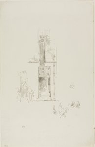 Haner og høner, Hôtel Colbert av James McNeill Whistler