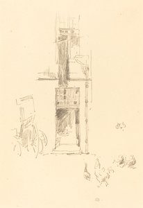 Haner og høner, Hôtel Colbert av James Abbott McNeill Whistler