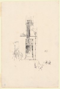 Haner og høner, Hôtel Colbert av James Abbott McNeill Whistler