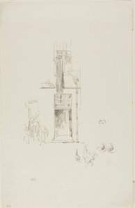 Haner og høner, Hôtel Colbert av James Abbott McNeill Whistler
